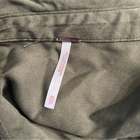 Free People Welcome to the Jungle Tunic Top in Green, Tan, Black, Size XS - Picture 10 of 11